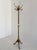 Gold Vintage Italian Brass Coat Rack with Onyx Marble Centrepiece, 1960s For Sale - Image 8 of 18