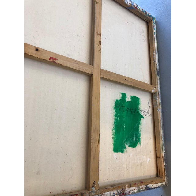 2010s Mirtha Moreno Oil on Canvas Titled “Grayed Out III” For Sale - Image 5 of 5