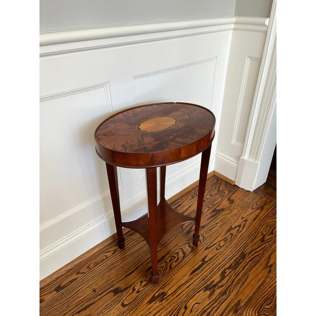 Traditional Mid 20th Century Flame Mahogany Drinks Table For Sale - Image 3 of 7