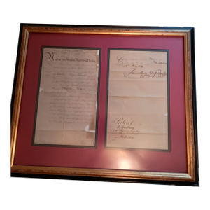 1849 Prussian Royal Military Commission Signed by King Friedrich Wilhelm IV — Framed Historical Manuscript