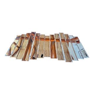 Large Classic Modernist Mid-Century Modern 13 Paneled Beveled Glass Mirror. For Sale