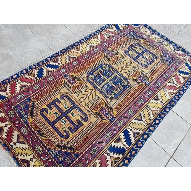 Art Deco 1960s Decorative Vintage Anatolian Rug For Sale - Image 3 of 10
