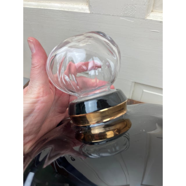 Perfume Bottle Retail Counter Display Large Poison Christian Dior Paris Black W Clear Stopper For Sale - Image 10 of 11