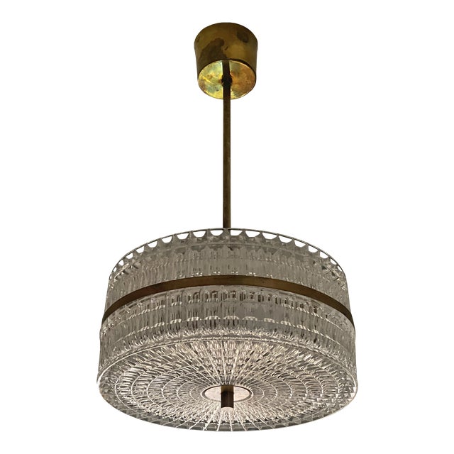Glass Pendant Lamp by Carl Fagerlund for Orrefors, 1960s For Sale