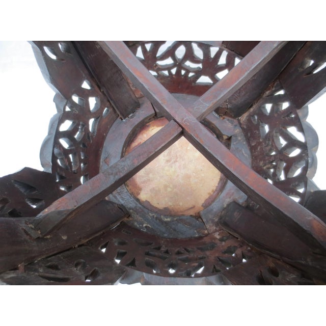 Wood Antique Chinese Teak Vase Stand Circa 1900 For Sale - Image 7 of 12