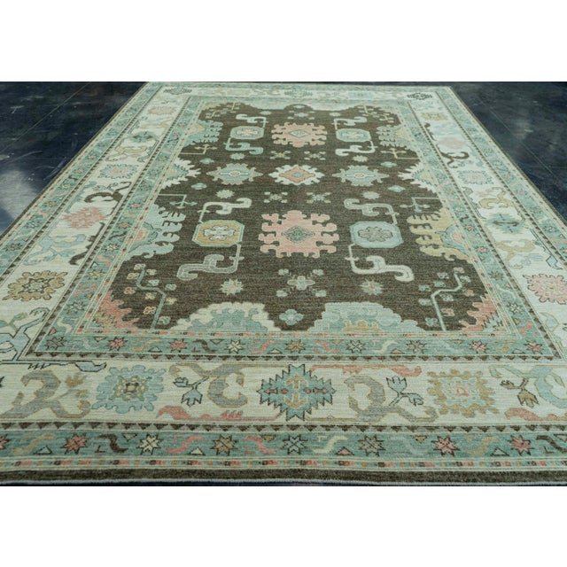Turkish Oushak Rug 9'8" x 14' #19425 For Sale - Image 4 of 8