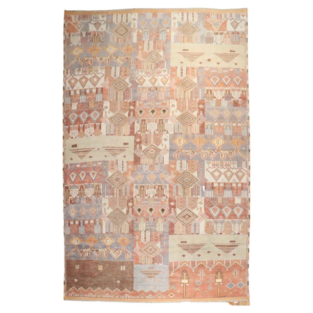 Late 20th Century Vintage Oversize Moroccan Rug For Sale - Image 5 of 12