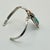 Turquoise 1950s Vintage Southwestern Navajo Turquoise, Coral & Sterling Cuff Bracelet For Sale - Image 8 of 11
