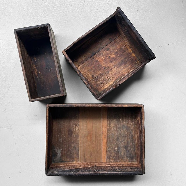 Meiji Wooden Calligraphy Drawer Cabinet, Japan For Sale - Image 4 of 13