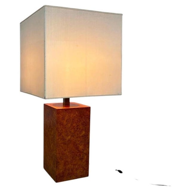 Brown Radica Table Lamp, Italy, 1940s For Sale - Image 8 of 8