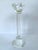 Transparent Contemporary Faceted Crystal Glass Candlesticks, Set of 3 For Sale - Image 8 of 10