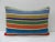 Colorful Striped Decorative Kilim Pillow For Sale - Image 4 of 4