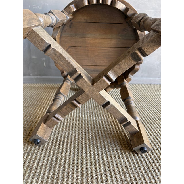 Hollins White Oak Side Table in Medium Oak Finish For Sale - Image 11 of 11