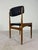 Vintage Teak Dining Chairs in Black Skai Fabric, Set of 6 For Sale - Image 10 of 15