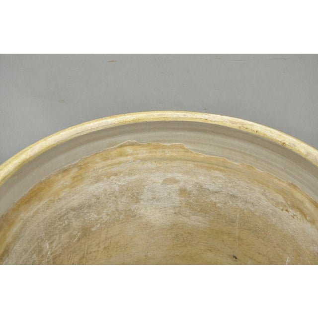 Antique 30 Gallon Cobalt Blue Star Stoneware Glazed Farmhouse Crock Pot For Sale - Image 10 of 18