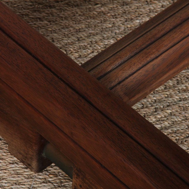 French Dining Table in Wood and Brass, 1940 For Sale - Image 11 of 12