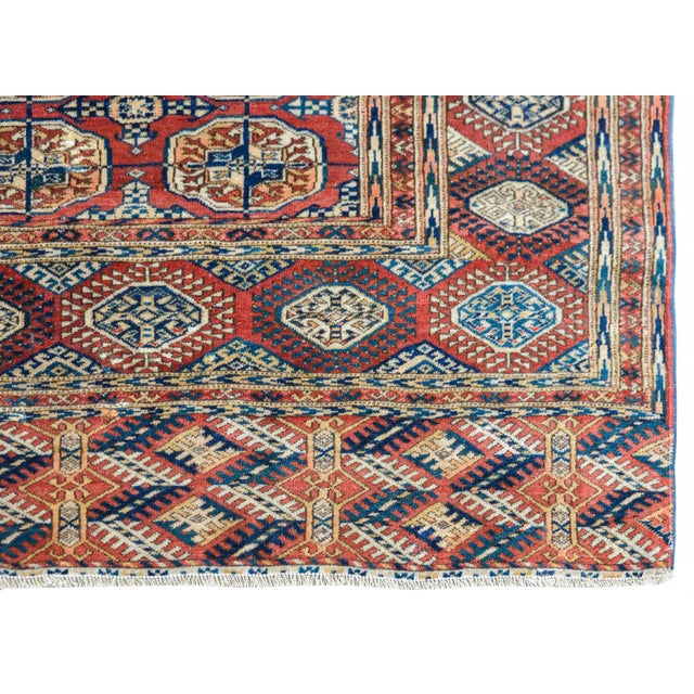 Early 20th Century Persian Tekeh Rug For Sale - Image 10 of 12
