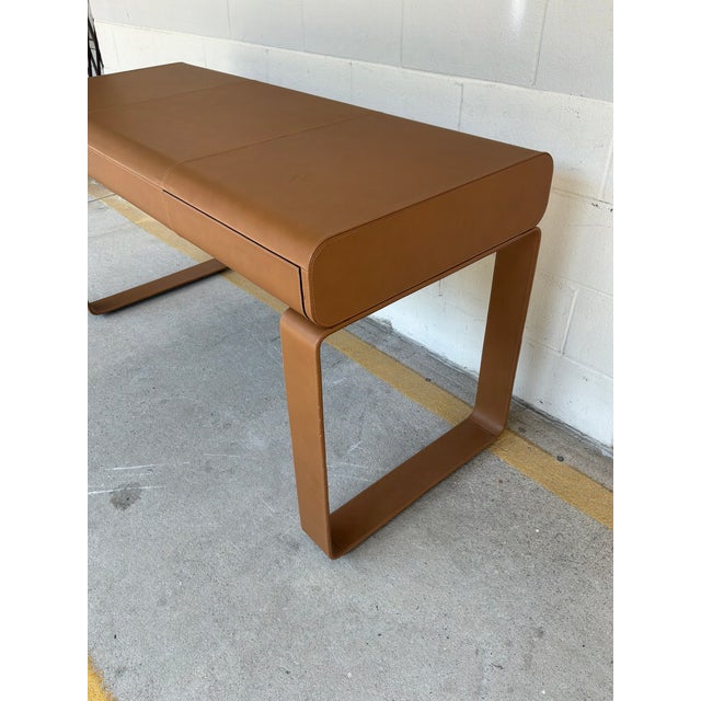 Arteriors Meyer Leather Desk For Sale In Atlanta - Image 6 of 10