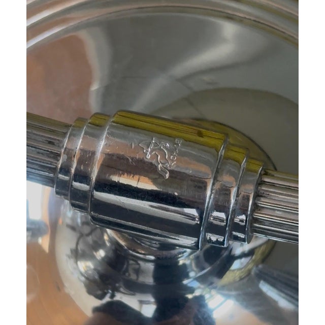 Art Deco Art Deco Chrome Halo Table Lamp by Chase Brass & Copper Co., 1930s For Sale - Image 3 of 6