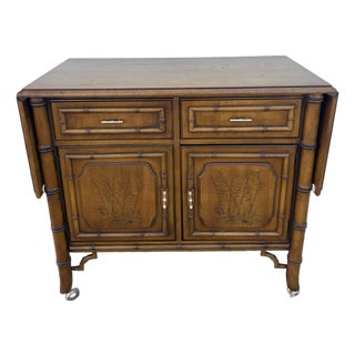Dixie Furniture Aloha Faux Bamboo Server Bar For Sale
