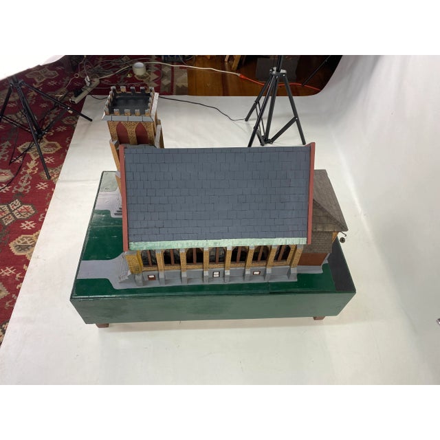 1950s Vintage Exact Replica Wood Model-Of Old Schenectady Church For Sale - Image 5 of 10