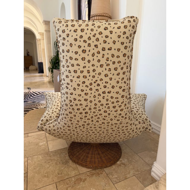 Modern 1970s Wammes Wingback swivel chair Attributed to Gerard Van den Berg for Montis For Sale - Image 3 of 4