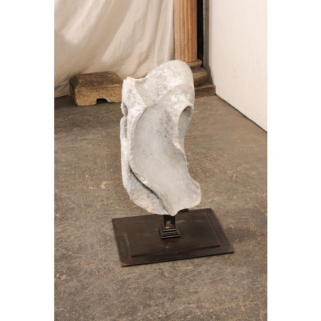 18th Century 18th C. Carved-Limestone Cathedral Fragment For Sale - Image 5 of 9