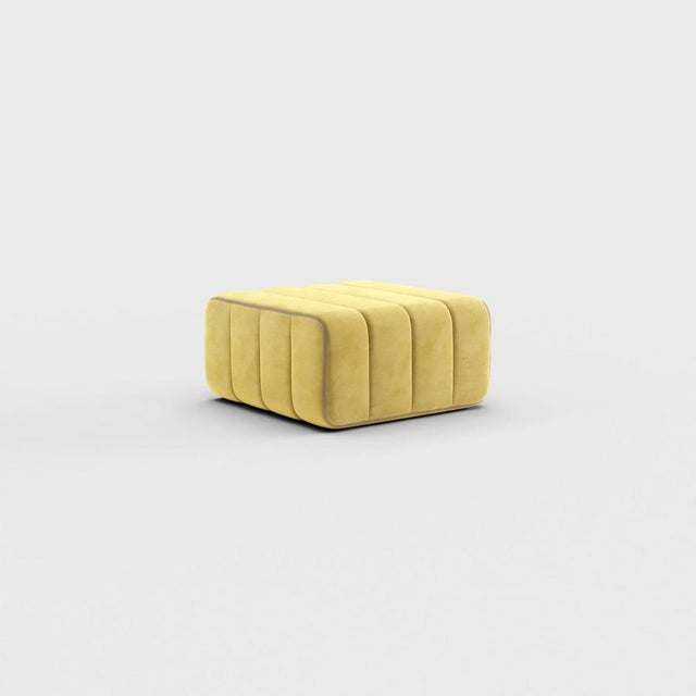 Not Yet Made - Made To Order Curt Module - Barcelona - Cornhusk - V3347/50 (Yellow) by Ambivalenz For Sale - Image 5 of 5