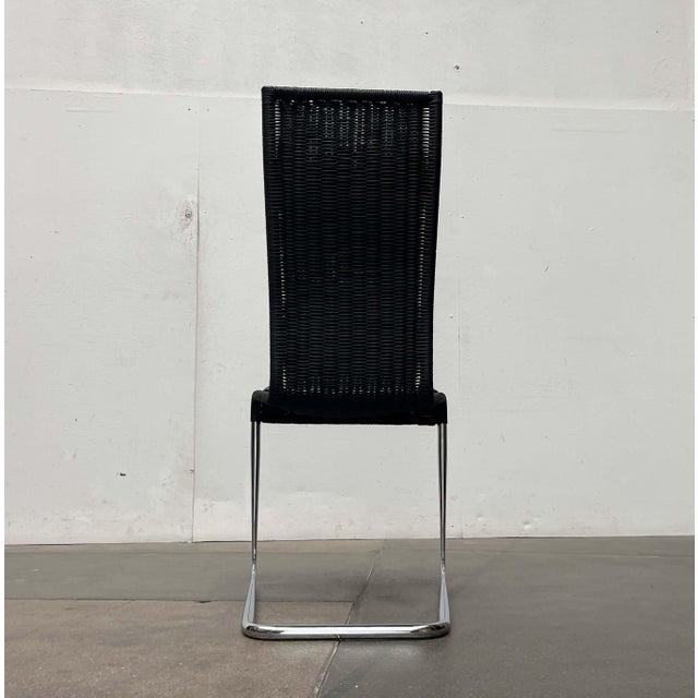 German B25 Black Cantilever Chair with Leather Cushion from Tecta by Tecta and Jean Prouve For Sale - Image 17 of 18