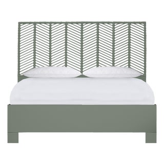 Liam Platform Bed King - Evergreen For Sale