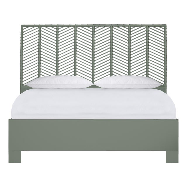 Liam Platform Bed King - Evergreen For Sale