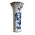 Royal Delft Antique Royal Delft (1908) Hand Painted Romantic Scene Blue White Beaker Vase For Sale - Image 4 of 9