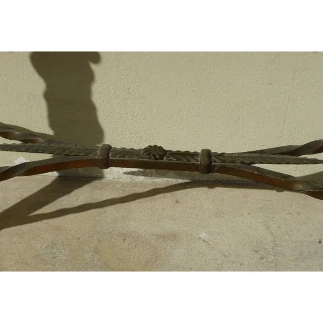 Black 1920's Antique French Wrought Iron Vanity For Sale - Image 8 of 12