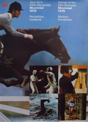 1976 Montreal Olympics Poster, Pentathlon - Cojo