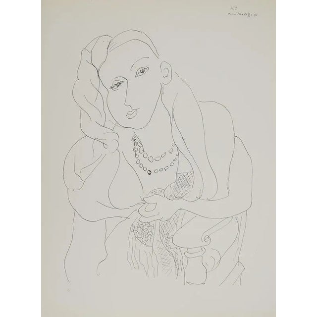 Henri Matisse, Woman with a Pearl Necklace, Lithograph For Sale - Image 6 of 6