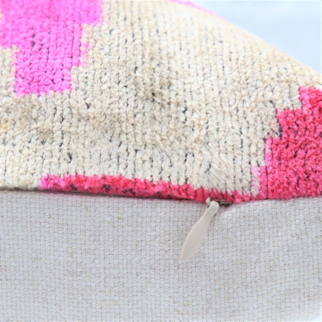 Modern Handmade Throw Pillow + Down Insert 20 x 20 For Sale - Image 4 of 9