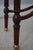 Maitland Smith Oval Leather Top Regency End Table For Sale - Image 10 of 14