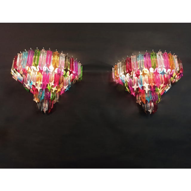 Vintage Murano Wall Sconces, 1990, Set of 2 For Sale - Image 14 of 18