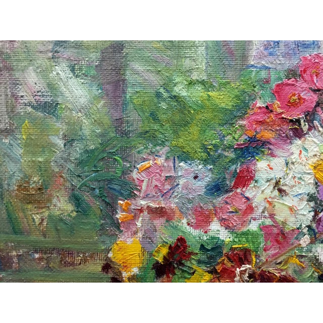 1960s 1960s Oil Painting Lilac Dovgalevskaya Vera Veniaminovna For Sale - Image 5 of 9