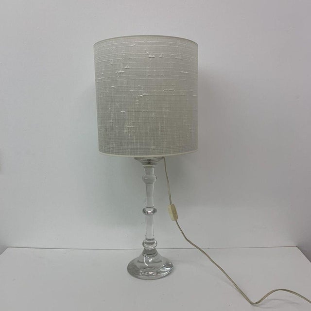 Mid-Century Crystal Table Lamp from Glasfabriek Leerdam, 1960s For Sale - Image 10 of 18