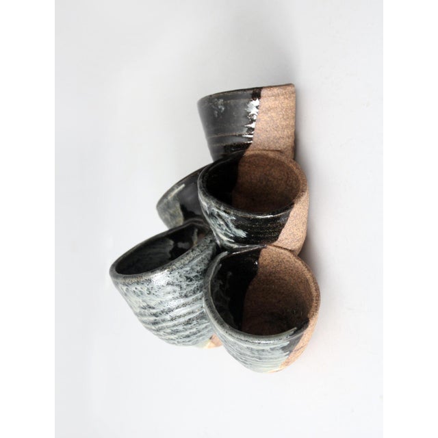 Farmhouse Vintage Studio Pottery Tiered Planter Vase For Sale - Image 3 of 11