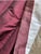 Textile Custom Made Designer Silk Deep Red Wine Drapery Panels Pair Pinch Pleat – Flannel Interlined, Lined For Sale - Image 7 of 7