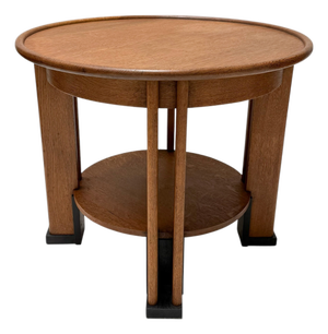 Art Deco Dutch Coffee Table in Oak by Jan Brunott, 1920s
