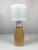 Scandinavian Space Age Teak and Opaline Table Lamp For Sale - Image 12 of 12