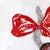 Red Bow II - Original High Fashion Couture Watercolor on Paper in Gold Frame by Carlos Gamez De Francisco For Sale In Los Angeles - Image 6 of 8