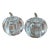 Vintage Shannon Crystal Pumpkin Salt and Pepper Shaker Set For Sale