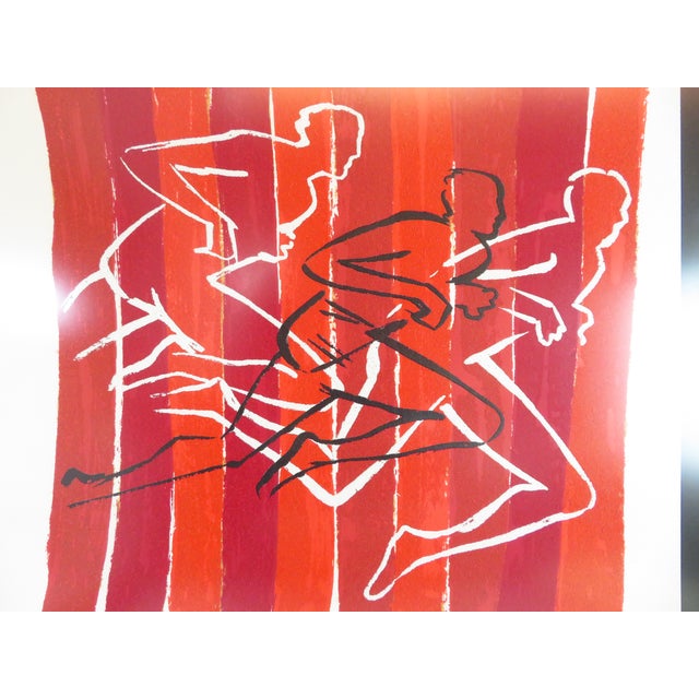 Arman Fernandez ~ Paintbrush Strokes ~ 1996 Atlanta Olympics ~ Materic Lithograph Signed Art For Sale - Image 10 of 18