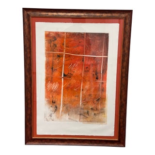 Abstract Mixed Media Artwork + Signed, Circa 2001 For Sale