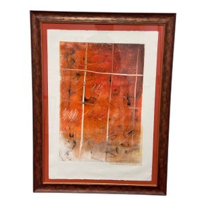 Abstract Mixed Media Artwork + Signed, Circa 2001