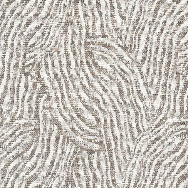Contemporary Schumacher Strata Indoor/Outdoor Fabric in Stone For Sale - Image 3 of 4
